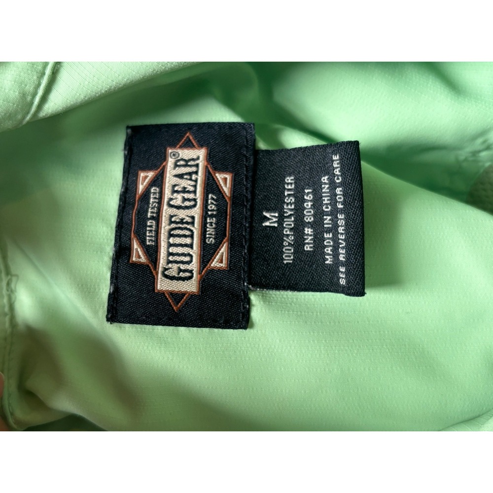 Guide Gear Fishing Shirt Vented Long Sleeve Button Up Outdoor Green M - Picture 3 of 3